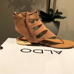 Aldo Athena Gladiator Sandal Size 6.5 Cognac